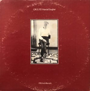 Martial Singher ‎– Opus 70 LP Plak