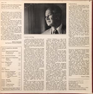 Martial Singher ‎– Opus 70 LP Plak - Görsel 2