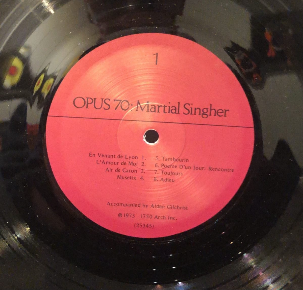 Martial Singher ‎– Opus 70 LP Plak - Görsel 3