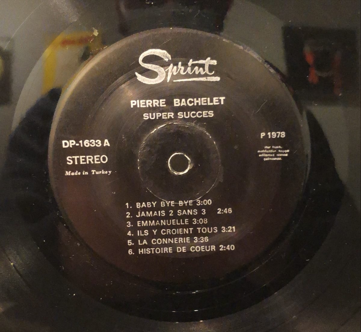 Pierre Bachelet ‎– Super Succes LP Plak - Görsel 3