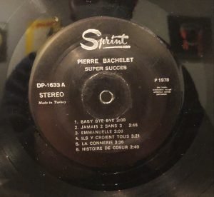 Pierre Bachelet ‎– Super Succes LP Plak - Görsel 3