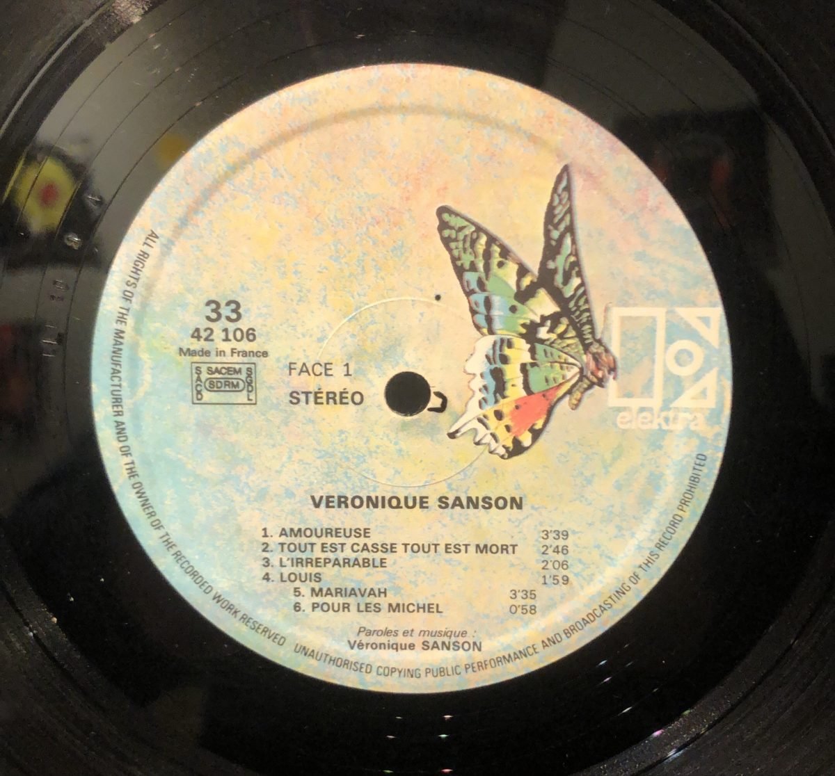 Veronique Sanson ‎– Veronique Sanson LP Plak - Görsel 3