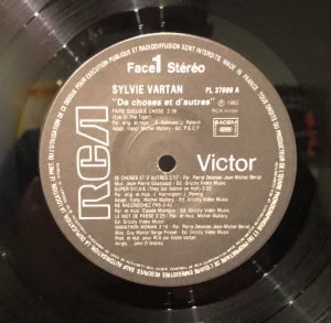 Sylvie Vartan ‎– De Choses Et D'Autres LP Plak - Görsel 3