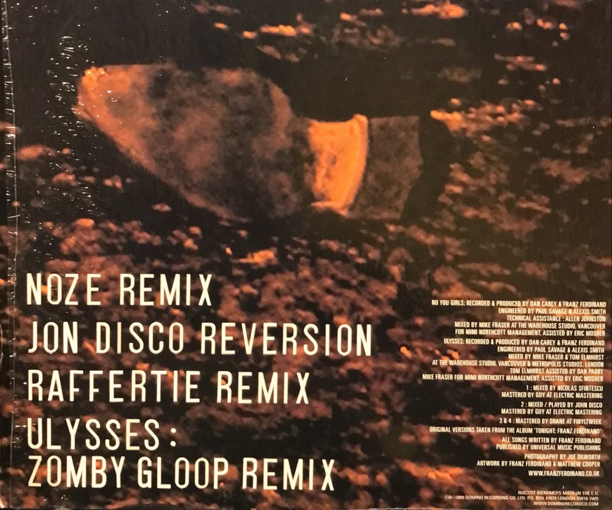 Franz Ferdinand ‎– No You Girls Remixes 12'' Maxi Single - Görsel 2