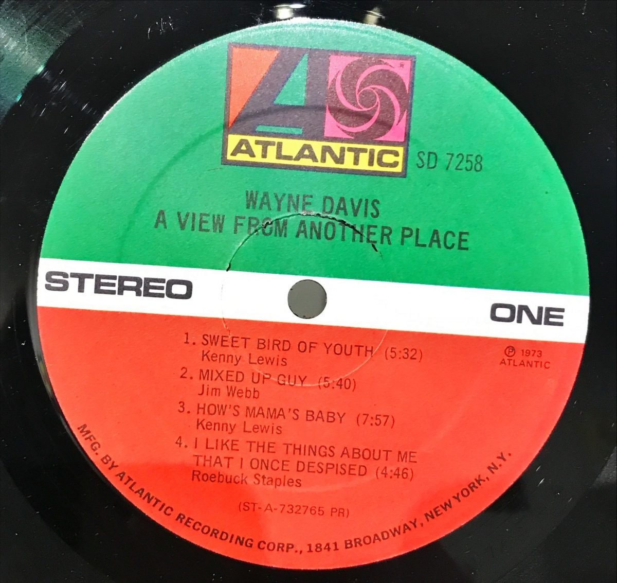 Wayne Davis ‎– A View From Another Place LP Plak - Görsel 2