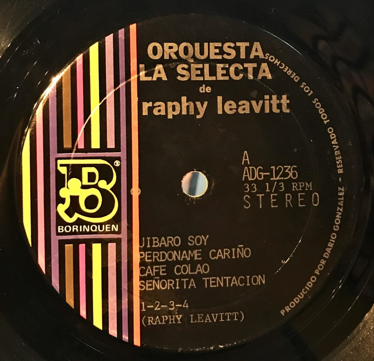 Raphy Leavitt Orquesta La Selecta ‎– Jibaro Soy... LP Plak - Görsel 3