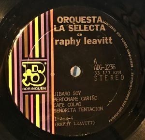 Raphy Leavitt Orquesta La Selecta ‎– Jibaro Soy... LP Plak - Görsel 3