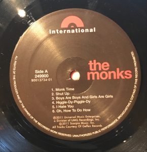 The Monks ‎– Black Time LP Plak - Görsel 3