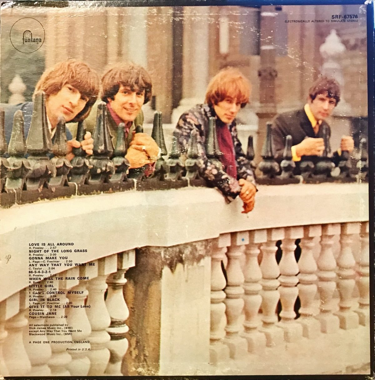 The Troggs ‎– Love Is All Around LP Plak Promo - Görsel 2