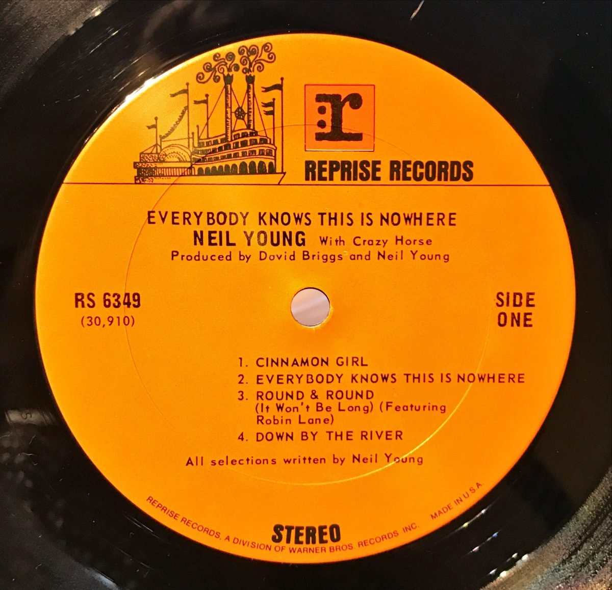 Neil Young With Crazy Horse ‎– Everybody Knows This Is Nowhere LP Plak - Görsel 3