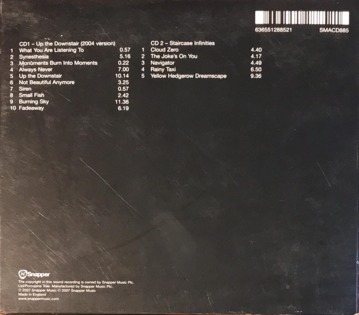 Porcupine Tree ‎– Up The Downstair  - 2CD - Görsel 2