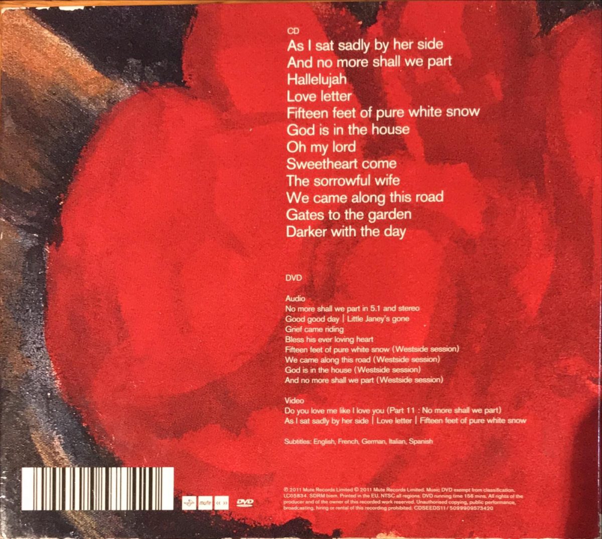 Nick Cave And The Bad Seeds ‎– No More Shall We Part CD + DVD - Görsel 4