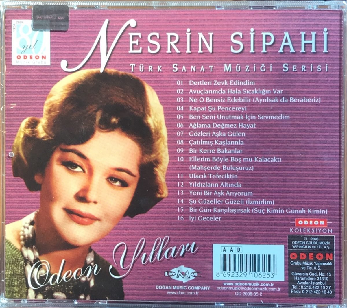 Nesrin Sipahi ‎– Odeon Yılları CD - Görsel 2