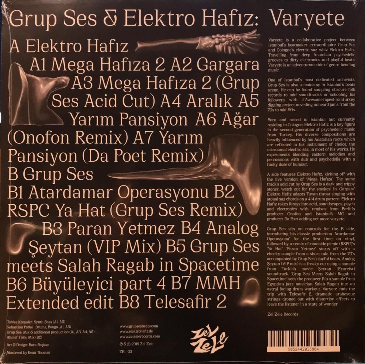 Grup Ses, Elektro Hafız ‎– Varyete LP Plak - Görsel 2