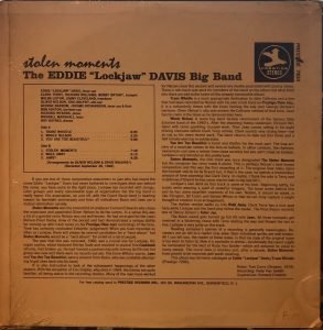 The Eddie "Lockjaw" Davis Big Band ‎– Stolen Moments - Görsel 2