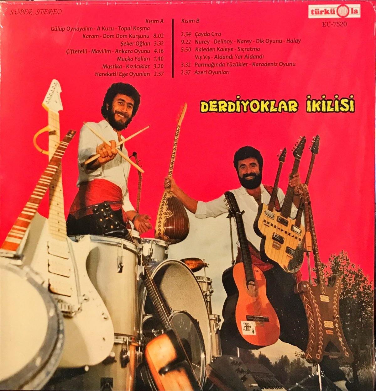 Derdiyoklar İkilisi ‎– Oyun Havaları Ve Halaylar LP Plak - Görsel 2