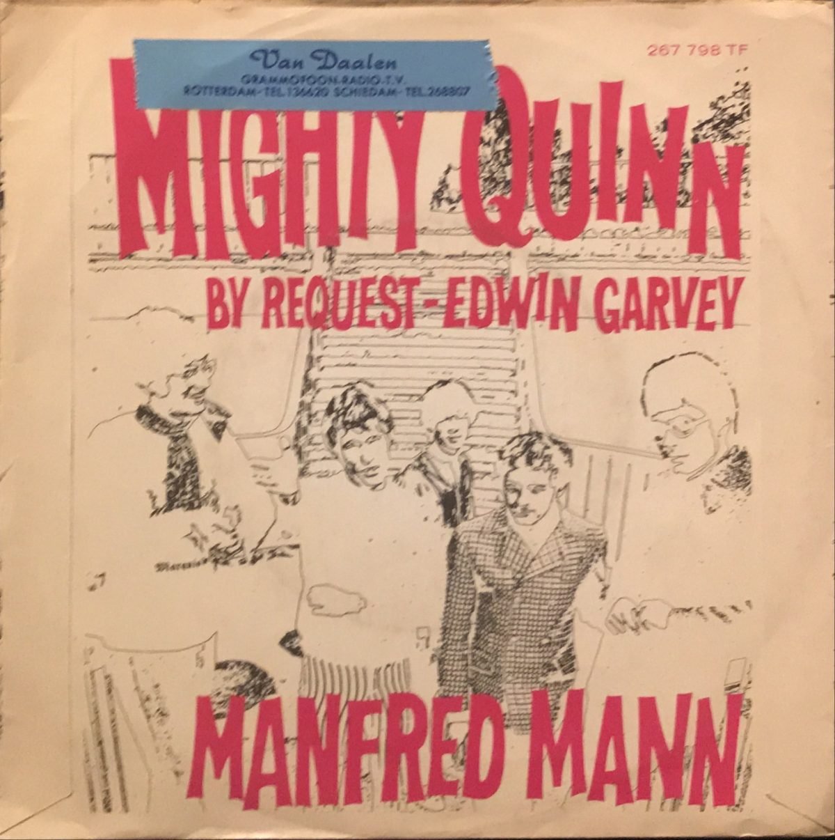 Manfred Mann ‎– Mighty Quinn 45lik Plak - Görsel 2