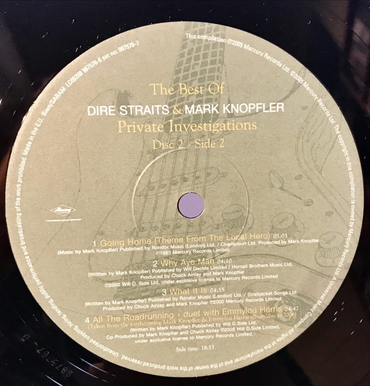 The Best Of Dire Straits & Mark Knopfler ‎– Private Investigations 2 x LP Plak - Görsel 3