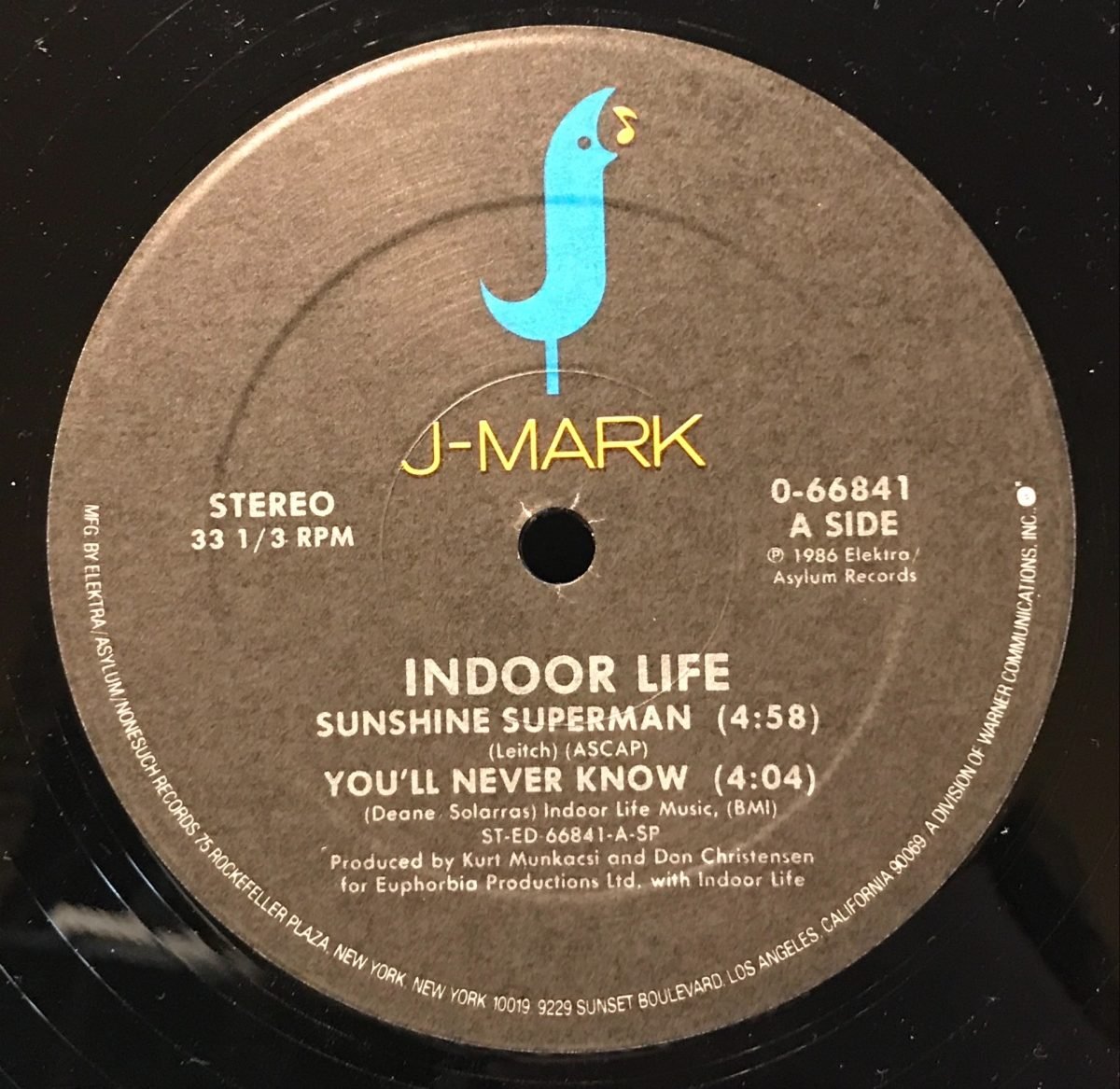 Indoor Life ‎– Sunshine Supermen 12'' Maxi Single EP Plak - Görsel 3
