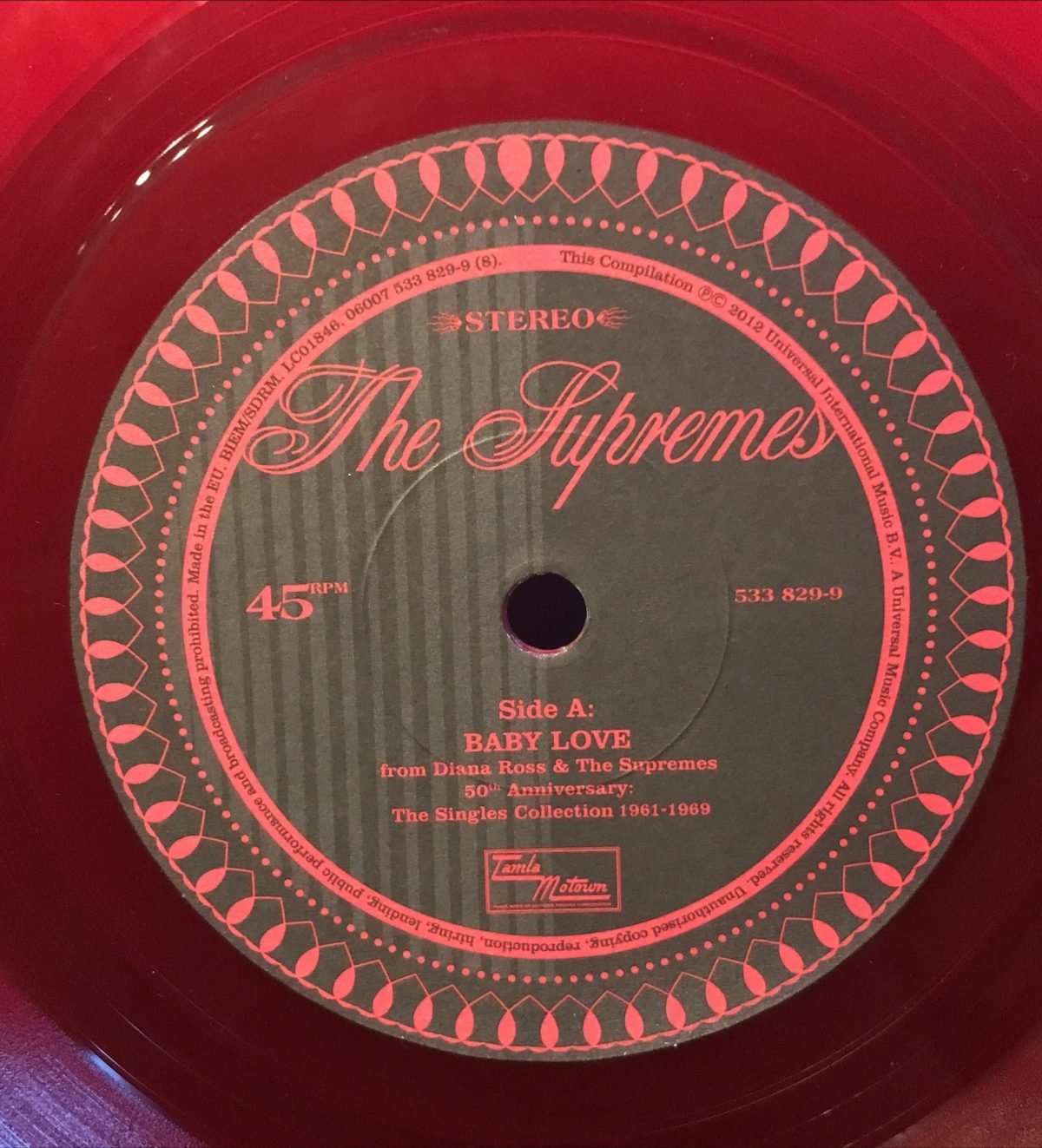 The Supremes ‎– Baby Love 12'' Picture Disc Renkli Plak - Görsel 4