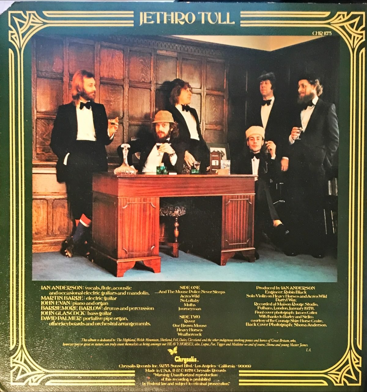 Jethro Tull ‎– Heavy Horses LP Plak - Görsel 2