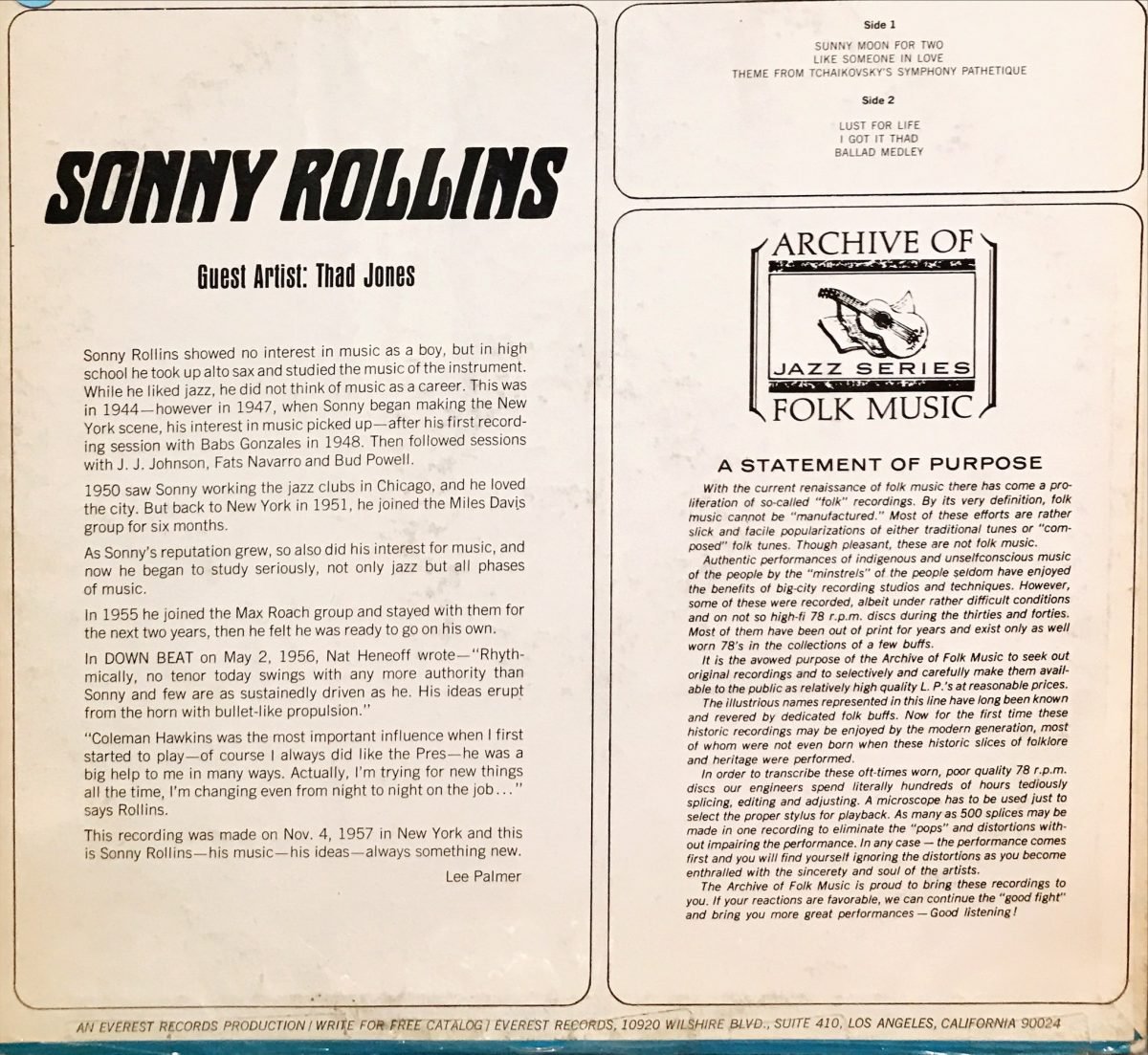 Sonny Rollins LP Plak - Görsel 2