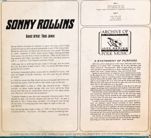 Sonny Rollins LP Plak - Görsel 2