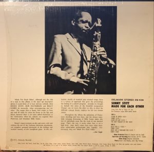 Sonny Stitt ‎– Made For Each Other LP Plak - Görsel 2