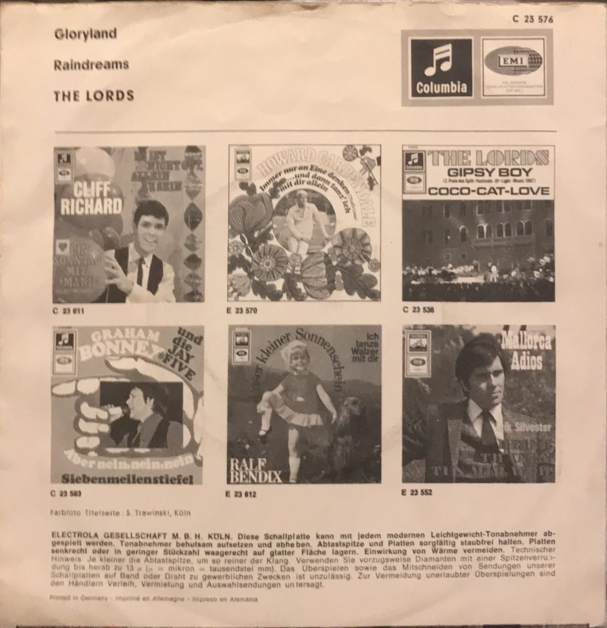 The Lords ‎– Glory Land 45lik Plak - Görsel 2