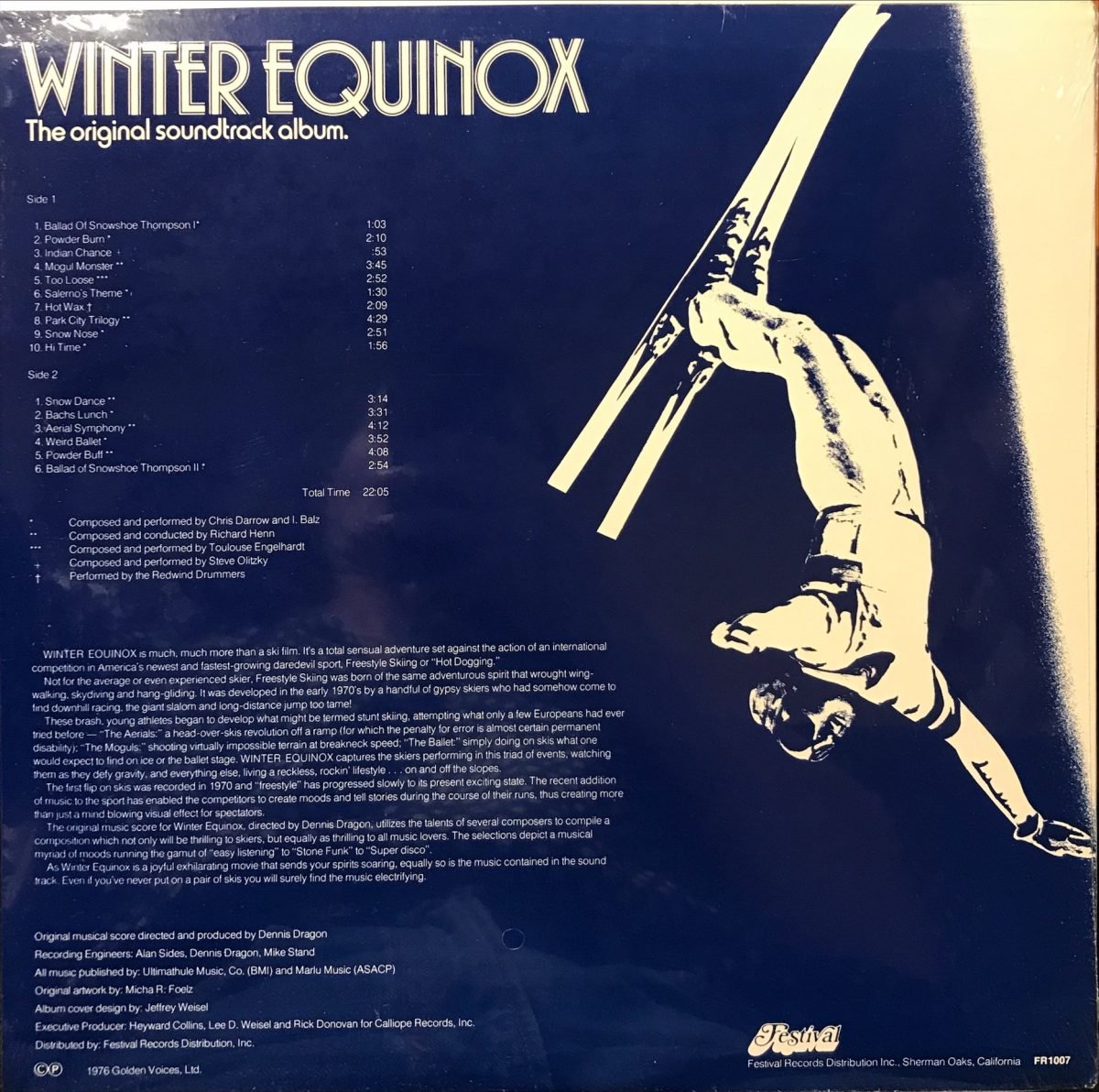 Dennis Dragon ‎– Winter Equinox (Original Soundtrack) LP Plak Ambalajında - Görsel 2