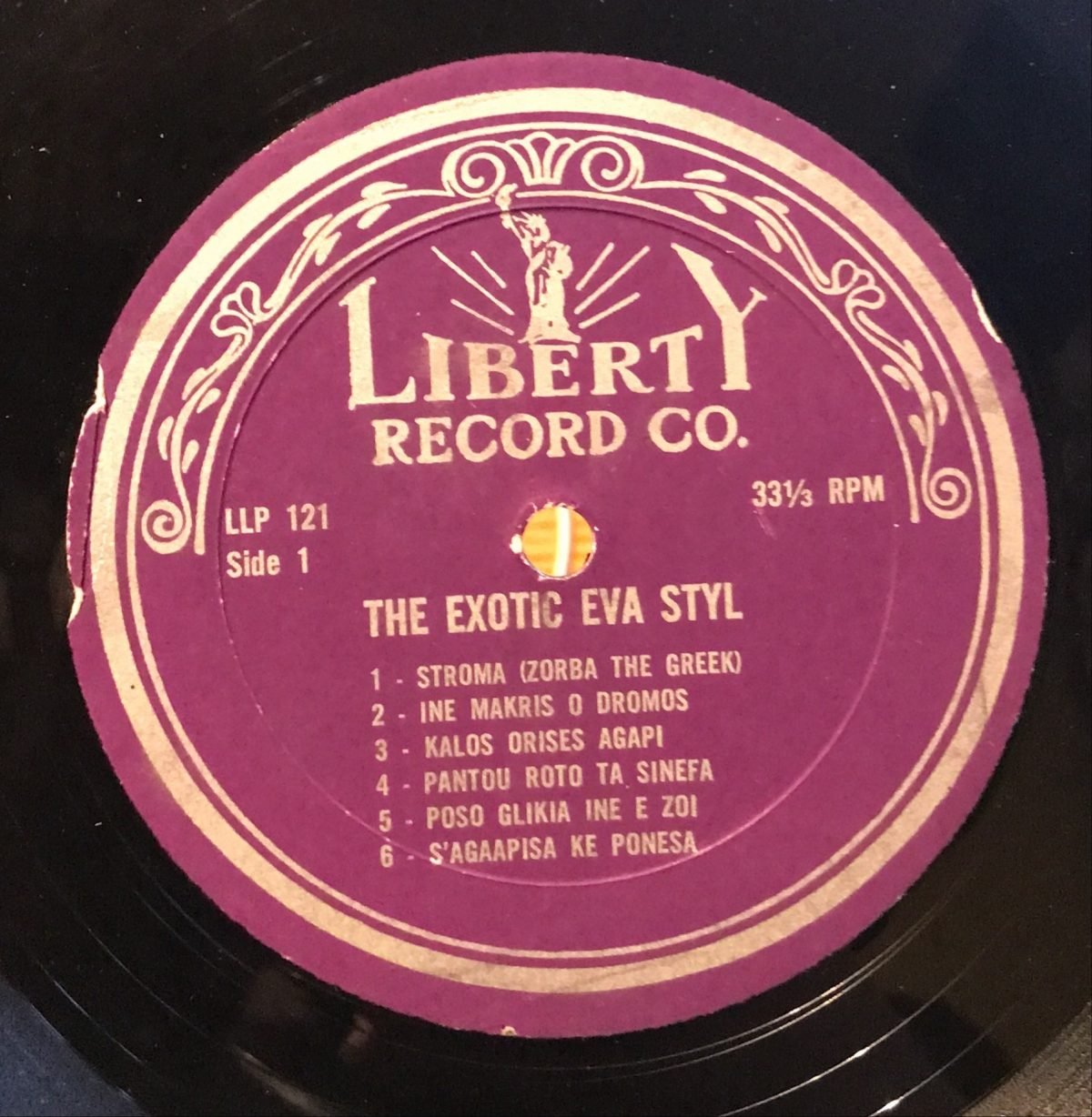 Eva Styl ‎– The Exotic Eva Styl LP Plak (Yunanca) - Görsel 3