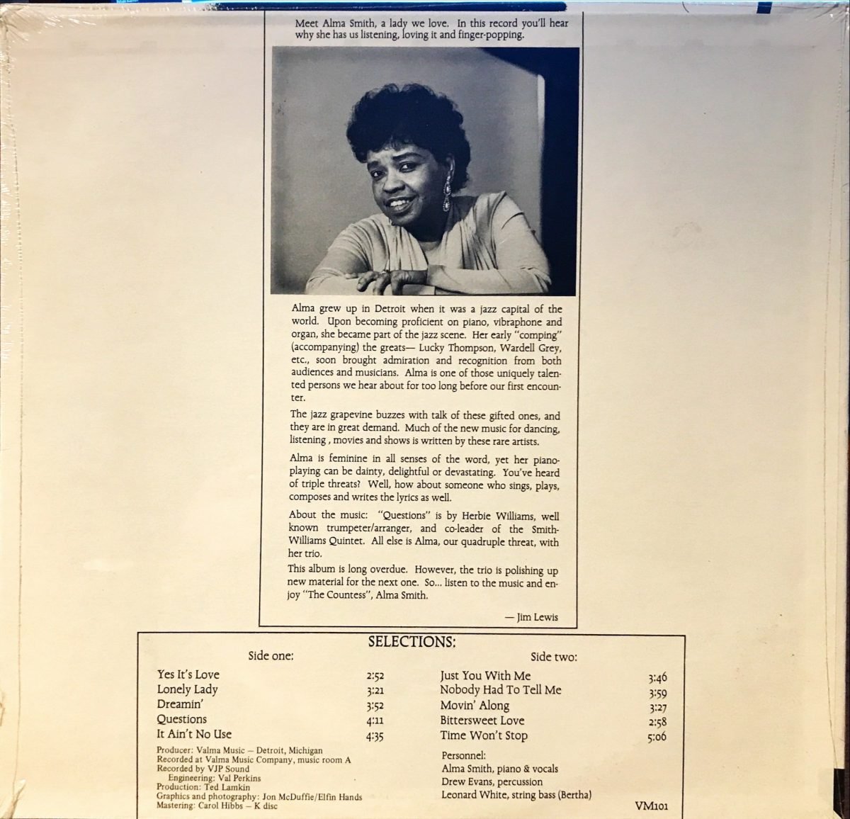 Alma Smith ‎– Dreamin' LP Plak Ambalajında - Görsel 2