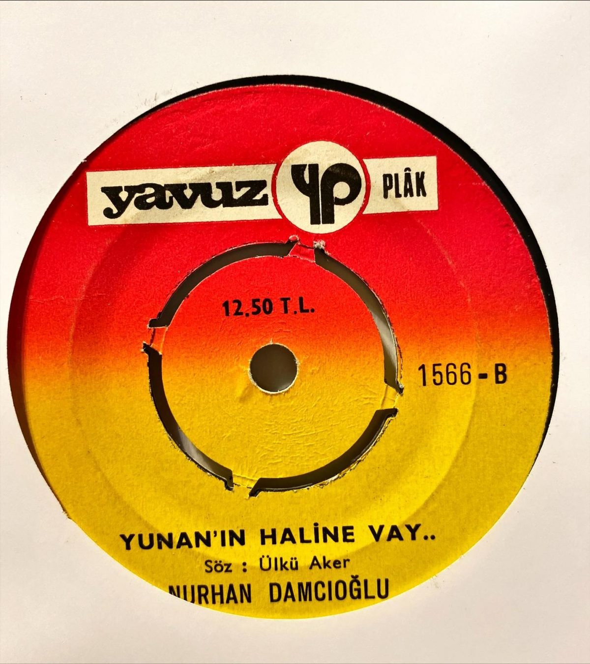 Nurhan Damcıoğlu ‎– Zafer Kantosu / Yunanın Haline Vay 45'lik Plak - Görsel 2