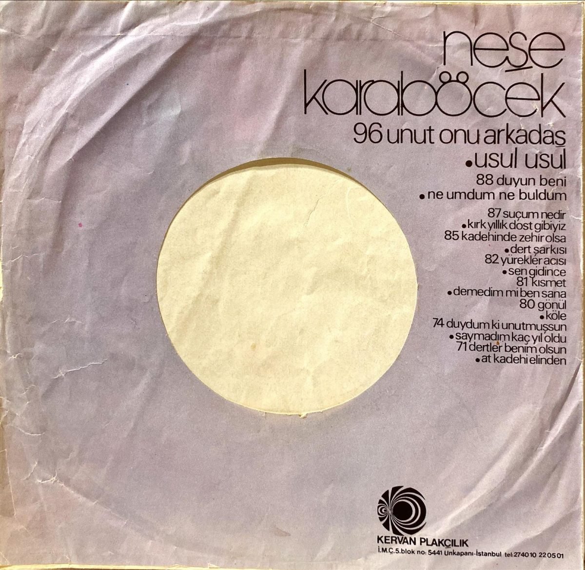 Neşe Karaböcek ‎– Duyun Beni / Ne Umdum Ne Buldum 45'lik Plak - Görsel 2