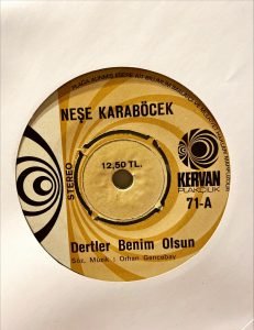 Neşe Karaböcek ‎– Dertler Benim Olsun / At Kadehi Elinden 45'lik Plak - Görsel 3