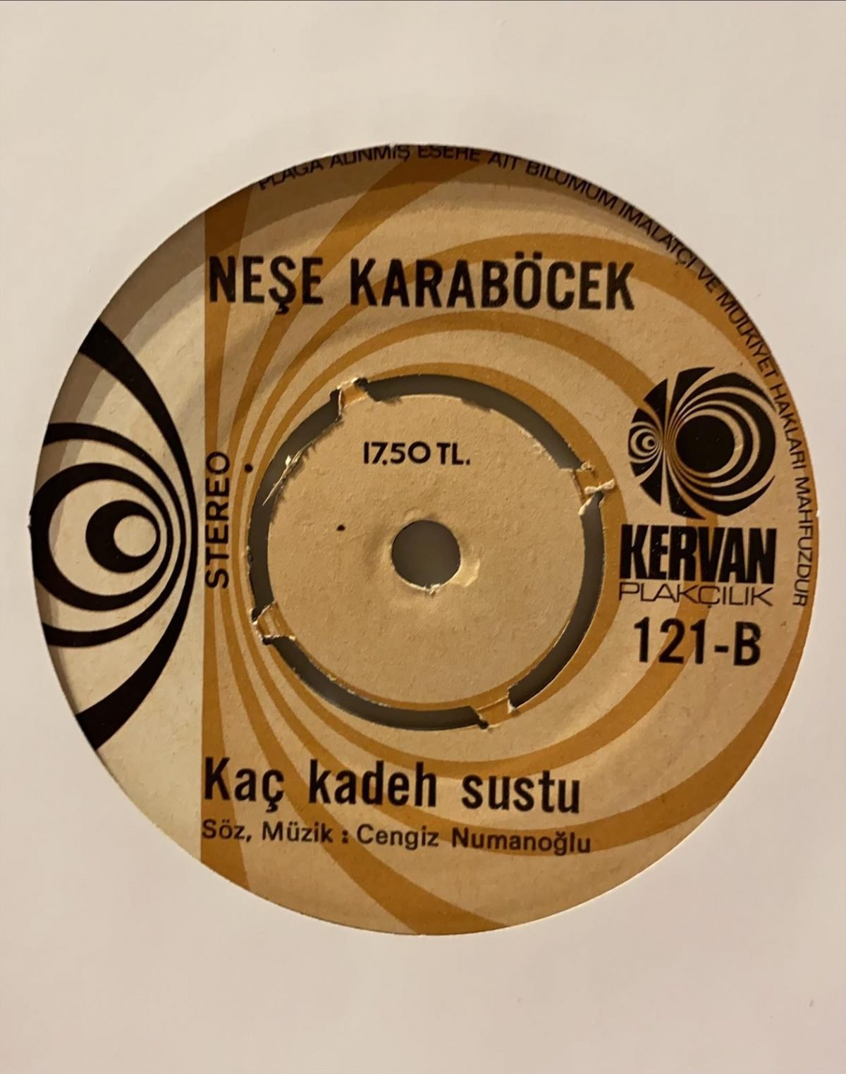 Neşe Karaböcek ‎– Yaşadım Mı Öldüm Mü / Kaç Kadeh Sustu 45'lik Plak - Görsel 3