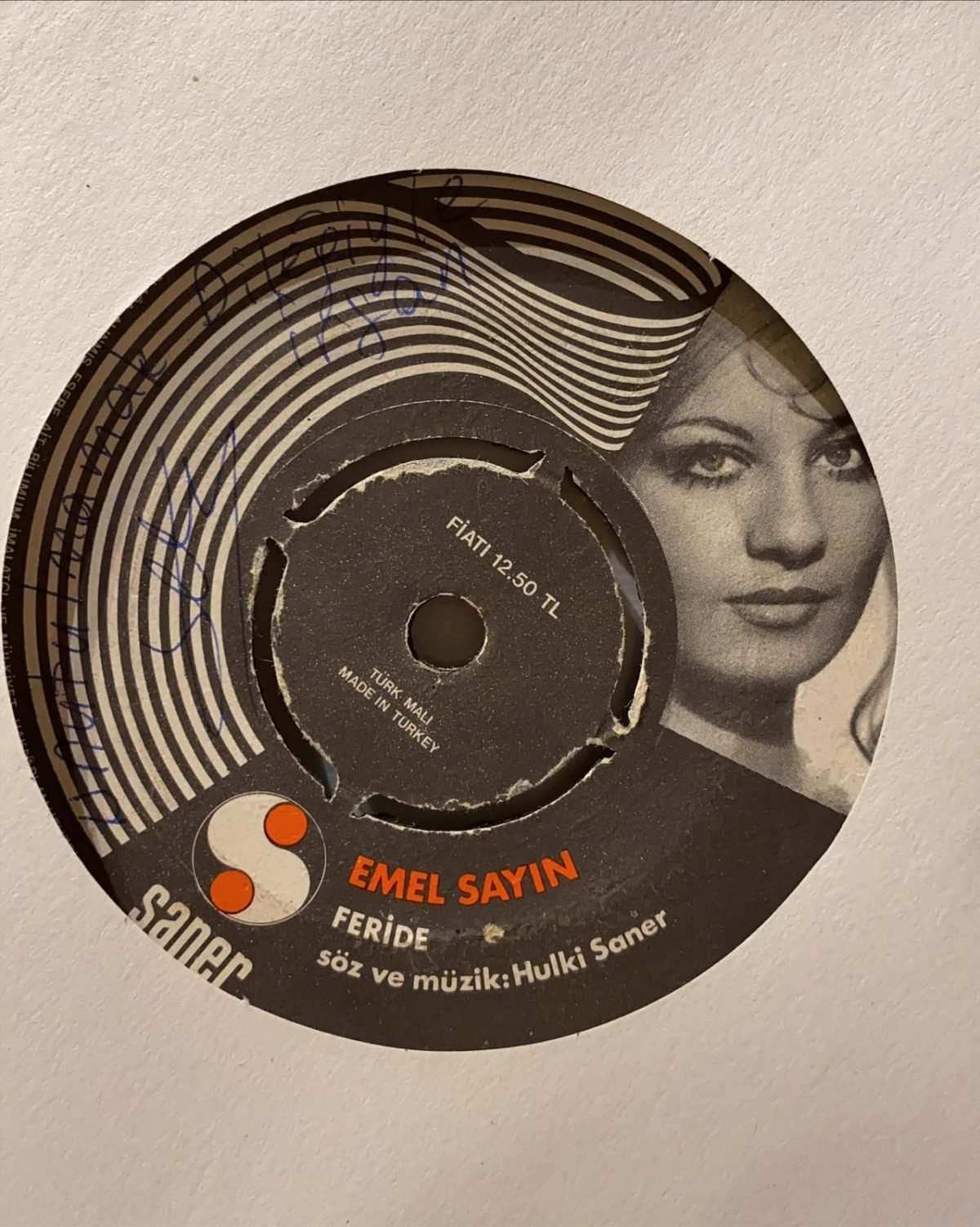 Emel Sayın ‎– Feride / Sevil De Sevme 45'lik Plak - Görsel 2