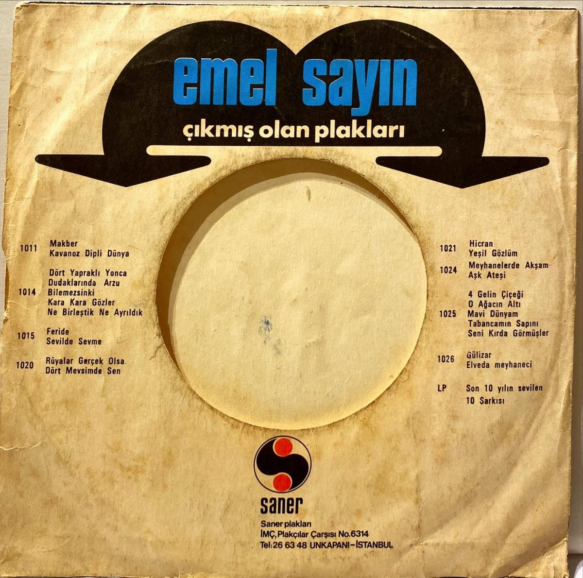 Emel Sayın ‎– Feride / Sevil De Sevme 45'lik Plak - Görsel 4