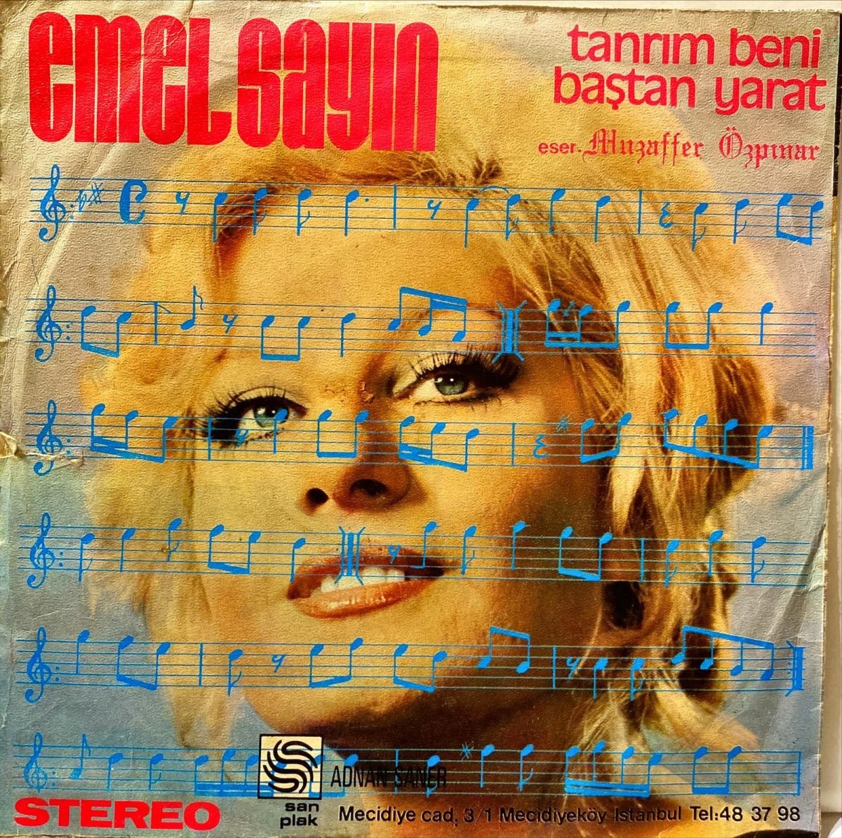 Emel Sayın ‎– Tanrım Beni Baştan Yarat / Çalma Kapımı 45'lik Plak - Görsel 2