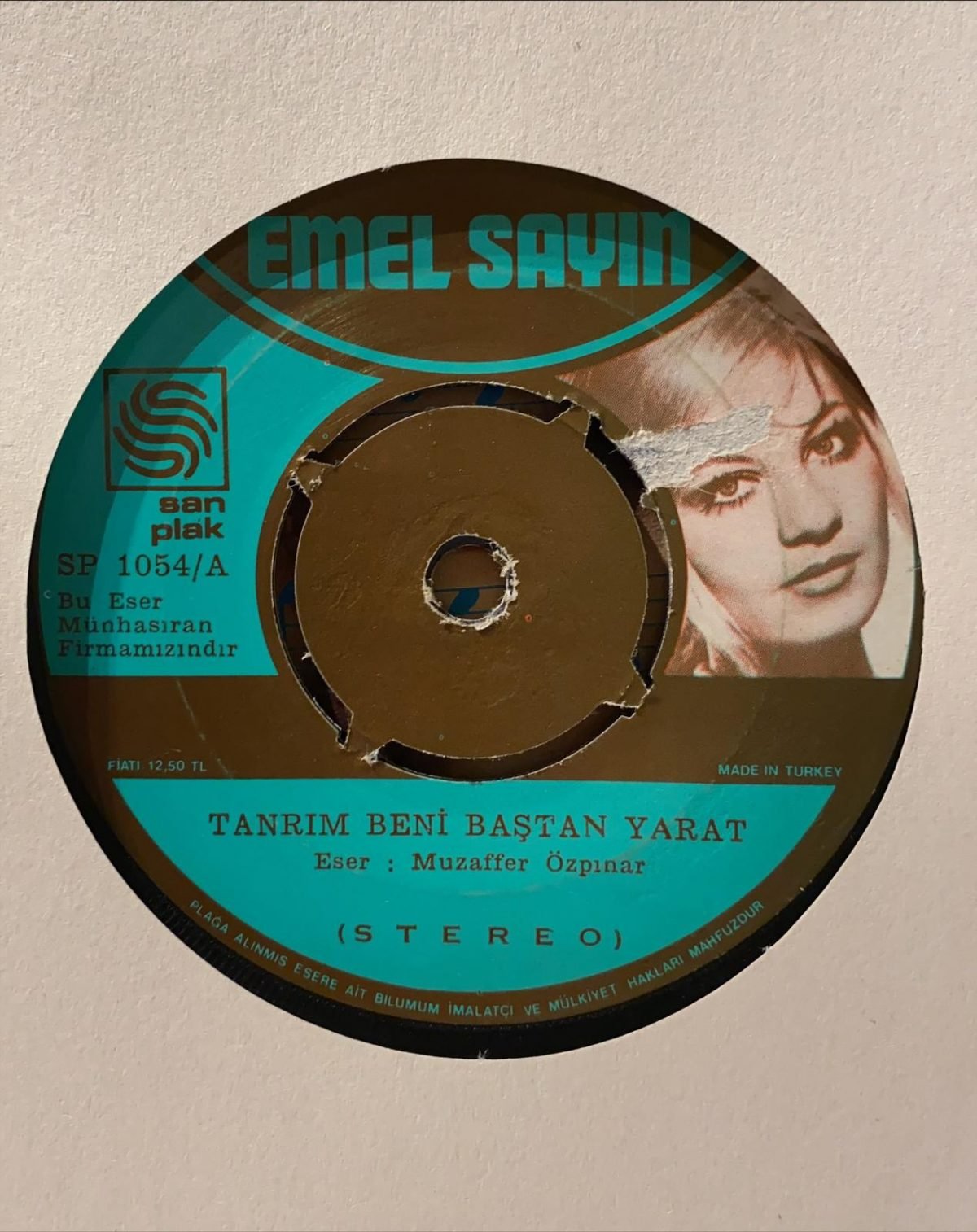 Emel Sayın ‎– Tanrım Beni Baştan Yarat / Çalma Kapımı 45'lik Plak - Görsel 3