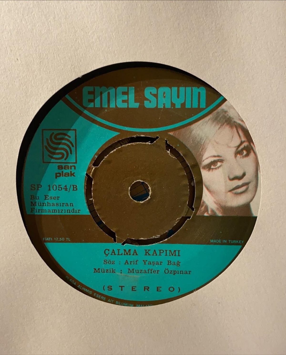 Emel Sayın ‎– Tanrım Beni Baştan Yarat / Çalma Kapımı 45'lik Plak - Görsel 4