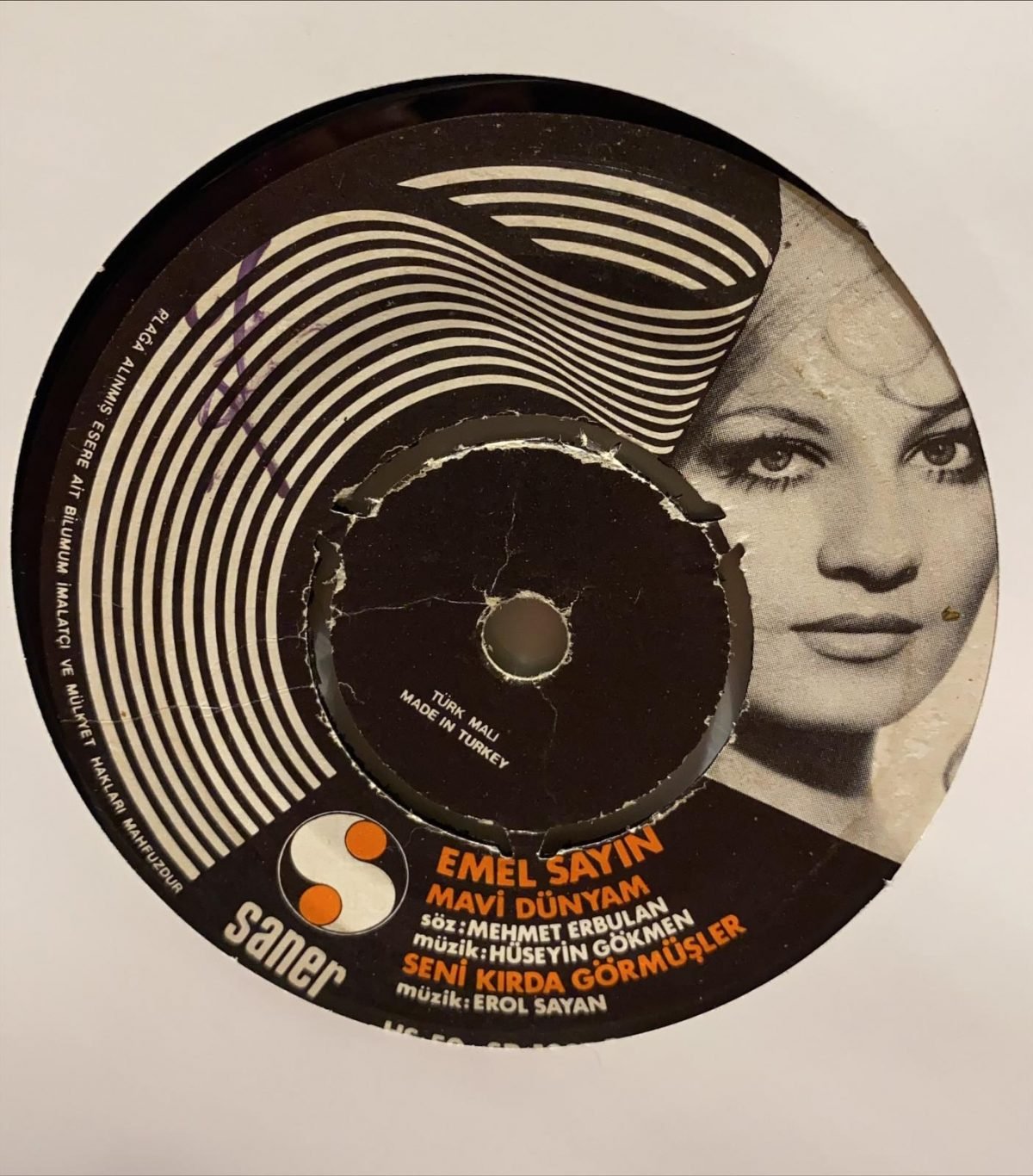 Emel Sayın ‎– 4 Gelin Çiçeği 45'lik Plak - Görsel 3