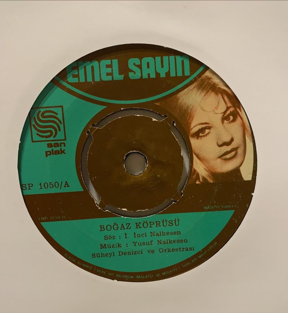 Emel Sayın ‎– Boğaz Köprüsü / Doymadık Birbirimize 45'lik Plak - Görsel 3