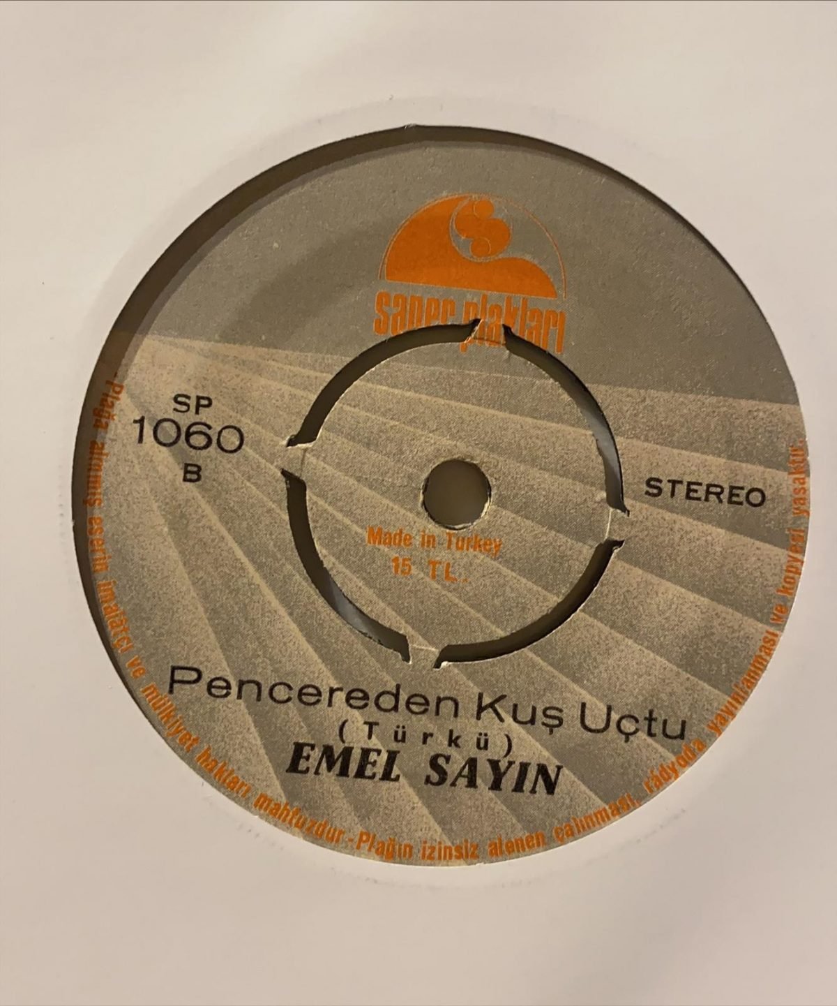Emel Sayın ‎– O Dudaklar 45'lik Plak - Görsel 2