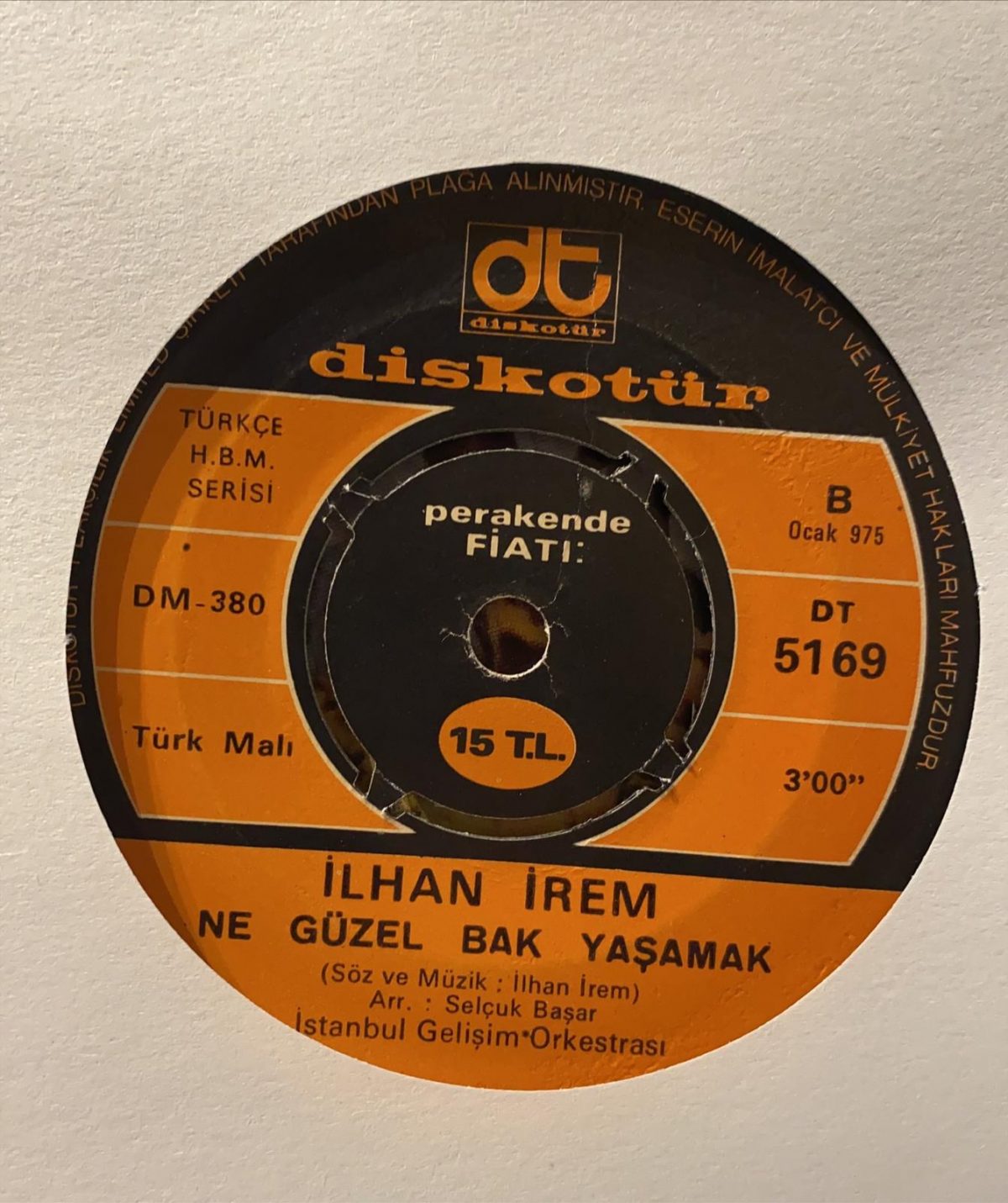 İlhan İrem ‎– Anlasana 45'lik Plak - Görsel 2