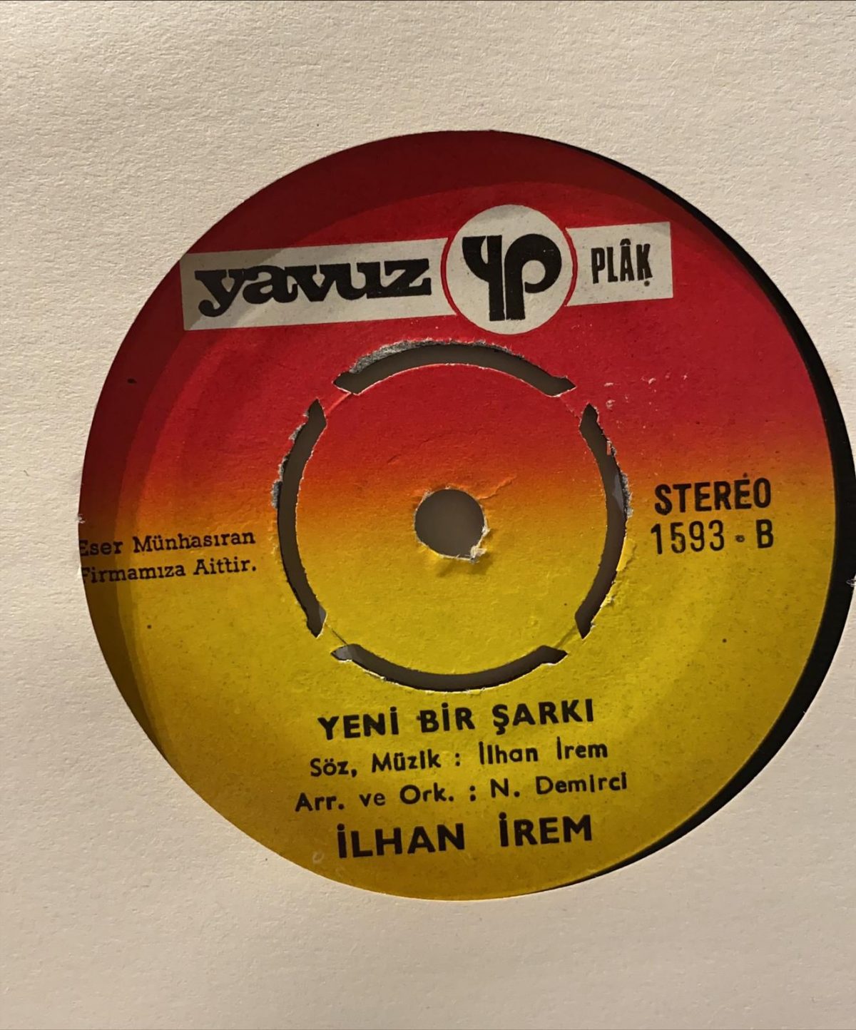 İlhan İrem ‎– Bir Zamanlar 45'lik Plak - Görsel 2