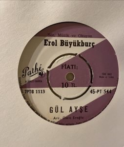 Erol Büyükburç ‎– Gül Ayşe / Aşka Kapalı Kalbim 45'lik Plak - Görsel 3