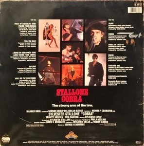 Cobra (Original Motion Picture Soundtrack) LP Plak - Görsel 3