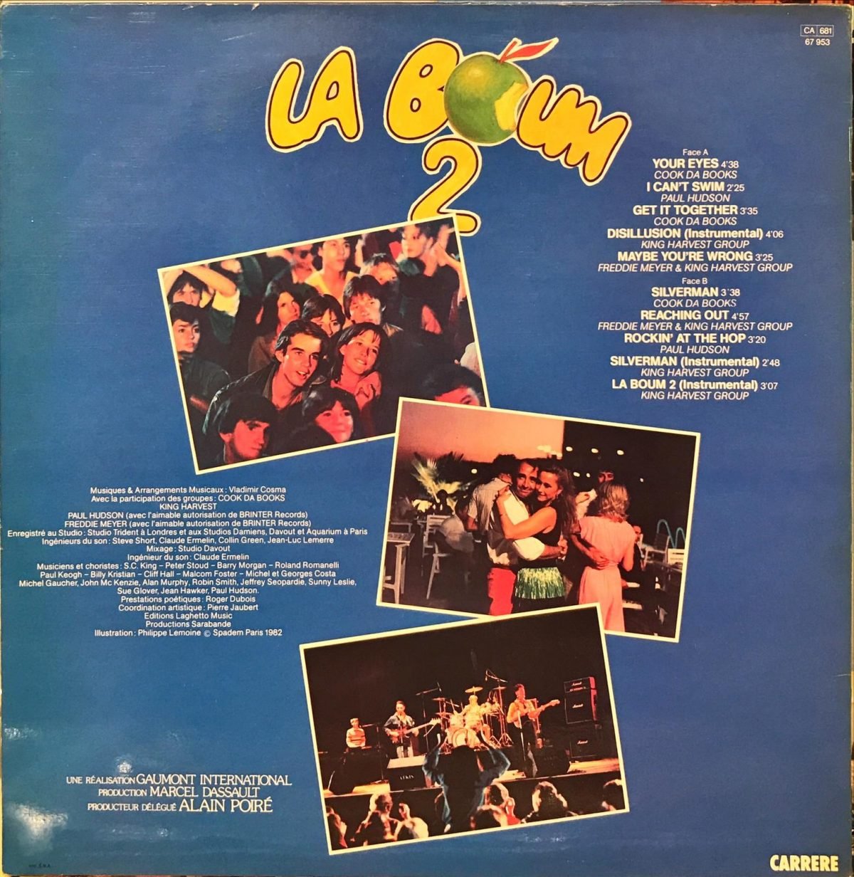 Vladimir Cosma ‎– La Boum 2 (Bande Originale Du Film) LP Plak - Görsel 2