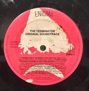 The Terminator Original Soundtrack LP Plak - Görsel 2
